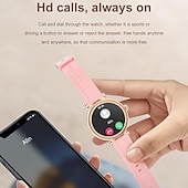 abordables Pulseras inteligentes-696 CF37 Reloj inteligente 1.27 pulgada Pulsera inteligente Bluetooth Podómetro Recordatorio de Llamadas Seguimiento del Sueño Compatible con Android iOS Mujer Hombre Llamadas con Manos Libres