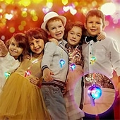 cheap Novelties-LED Light up Whistle Glow Whistles Flashing Noisemaker Whistles Lanyard Necklace Glow in the Dark Wedding Birthday Party