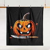 levne Sady přikrývek-kolekce halloween sada povlaků na přikrývky Jack o lucerna dýně 3dílná sada super měkká šetrná k pokožce s dlouhou životností