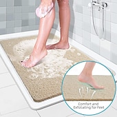 Недорогие Коврик для ванной против скольжения-Коврик для душа для внутреннего душа, коврик для ванной из люфы, нескользящий противоплесневой антибактериальный мягкий коврик для ванной из ПВХ для ванной комнаты с мокрым душем