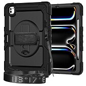 cheap iPad case-Tablet Case Cover For Apple iPad Air 11&quot;(2024) iPad Air 13&quot;(2024) iPad Pro 11&quot;(2024) iPad Pro 13&quot;(2024) Portable Handle Pencil Holder Armor PC Silicone