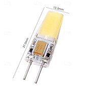 baratos Luzes LED de Dois Pinos-Lâmpada led cob g6.35 bi-pin tipo jc 4w ac/dc 12v para armário sob o teto do armário mesa pingente lustre luzes de acento