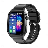 Χαμηλού Κόστους Smartwatch-et280 έξυπνο ρολόι 2.04 amoled μεγάλη οθόνη bluetooth κλήση ΗΚΓ ανίχνευση καρδιακού παλμού παρακολούθηση υγείας sos αθλητικό smartwatch