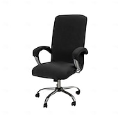 abordables Funda de silla-Fundas para sillas de oficina, funda elástica resistente al agua para silla de computadora con cremallera duradera, ajuste universal, silla con respaldo alto de estilo moderno y simplista