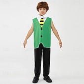 abordables Costumes pour garçons-Joker : Folie à Deux Joker Pitre Manteau Pantalon Veste Enfant Garçon Cosplay Fête / Soirée Carnaval Mascarade Costume de carnaval facile