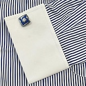 ieftine Cămăși cu nasturi-Bărbați Cămașă de Costum Cămăși cu manșete franceze Cămașă cu guler Dungi Nuntă Muncă Maroniu Albastru Deschis Negru Albastru piscină Manșon Lung Răsfrânt Primăvară, toamnă, iarnă, vară Îmbrăcăminte