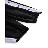 economico Pantaloni della tuta-Per uomo Pantaloni della tuta Pareggiatore Pantaloni A cordoncino Vita elastica Pulsante laterale Color Block Comfort Traspirante Informale Giornaliero Per eventi Sportivo Di tendenza Nero Blu