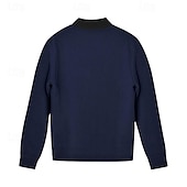 preiswerte Herrenjacken &amp; Herrenmäntel-Herren Bomberjacke übergangsjacke Täglich Leicht Tasche Frühling &amp; Herbst Klassisch Stehkragen Regulär Schwarz Gelb Rot Marineblau Königliches Blau Jacken