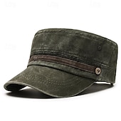 levne Pánské klobouky-Pánské PLacatá čepice Sluneční klobouk Trucker Hat Námořnická modř Khaki Bavlna Módní Na běžné nošení ulice Denní Pevná barva Nastavitelná Proti sluci Prodyšné