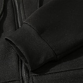 abordables sudaderas basicas hombre-Hombre Sudadera con capucha y cremallera completa Sudadera con cremallera Negro Blanco Gris Claro Gris Oscuro Con Capucha Plano Cerrar Bolsillo Deporte Diario Festivos Poliéster Ropa de calle Básico