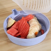 billige Kjøkkenutstyr og -redskap-frukt  &amp; grønnsakskutter enkel salat- og fruktkutterbolle - miljøvennlig, tåler oppvaskmaskin, perfekt kjøkkenhjelper for rask matlaging