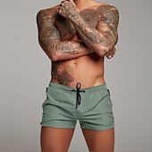 baratos shorts ativos masculinos-Homens calções atléticos Calções de treino Shorts de Corrida Shorts de Academia Bolsos Com Cordão com forro de malha Côr Sólida Respirável Secagem Rápida Curto Ginástica Roupa Diária Ginásio Esportes