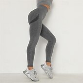 levne Legíny a legíny na jógu-Dámské Kalhoty na jógu Legíny na jógu Elastický pas Vysoký pas Jóga Cvičení v tělocvičně Pilates Cyklistické kalhoty Tmavě šedá melounová červená Armádní zelená Sportovní Sportovní oděvy Elastické