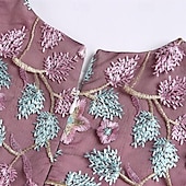 preiswerte Kleider für die Blumenmädchen-Mädchen&#039; 3D Blume Blumenmädchen Kleid Party Kleid Ärmellos Sommer Leistung Hochzeit Party Prinzessin Schön Süß kinderkleidung 4-12 Jahre abendkleider Schaukelkleid A Linie Kleid Midi Regular Fit