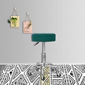 cheap Chair Cover-Water Resistant Plaid Universal Round Stool Cover - Bar Round Swivel Chair Cover - Barstool Seat Cover - Durable and Stretchable - Perfect for Protecting and Refreshing Bar Stools