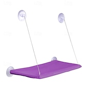 economico Lettini e trasportini per gatti-cat window perch hammock seat sedile da riposo per gattino da interno con ventose per impieghi gravosi letto con struttura durevole in rete lavabile e traspirante