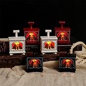 levne Světla svíček-LED mini maketa LED svítící krb dekorace elektronické svíčky kreativní domácí dekorace malý krb sváteční party dekorace světlo 1KS na Halloween