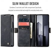 お買い得  サムスン用ケース-電話 ケース 用途 サムスンのギャラクシー Zフォールド6 Z Fold 5 Z Fold 4 ウォレットカードケース カード挿入口 耐衝撃 レトロ風 TPU