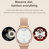 abordables Pulseras inteligentes-696 CF33 Reloj inteligente 1.27 pulgada Pulsera inteligente Bluetooth Podómetro Recordatorio de Llamadas Seguimiento del Sueño Compatible con Android iOS Mujer Llamadas con Manos Libres Recordatorio
