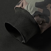 billiga bashuvtröjor för män-Herr Huvtröja Svart Huva Färgblock Kamuflasje Lappverk Ficka Sport &amp; Utomhus Dagligen Helgdag Streetwear Grundläggande Ledigt Vår &amp; Höst Kläder Pull Tröjor