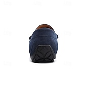 cheap Men&#039;s Slip-ons &amp; Loafers-Men&#039;s Loafers &amp; Slip-Ons Suede Shoes Plus Size Penny Loafers Driving Loafers Casual Outdoor Daily Suede Loafer Black Burgundy Navy Blue Summer Spring