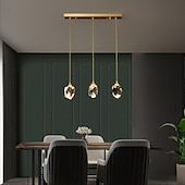 cheap Island Lights-LED Pendant Light Dimmable  1/3/5/7/10/15-Light Nordic Glass Ball Home Decor Modern Crystal Chandelier Simple Home Decoration Chandelier Dining Room Bar Counter 85-265V ONLY DIMMABLE WITH REMOTE CONTROL