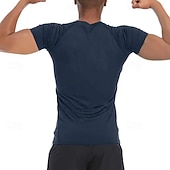 Недорогие Футболки и майки для бега-Муж. Компрессионная футболка Спортивная рубашка Фитнес-рубашка С короткими рукавами Футболка Футболка Повседневные Одежда для спорта и отдыха Лето Пауки