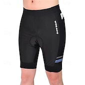 abordables Shorts, collants et pantalons pour hommes-WOSAWE Homme Short Vélo Cuissard Velo Cyclisme Vélo Cuissard Short Short rembourré / Chamois Coupe ajustée Des sports Respirable Séchage rapide Haute élasticité Confortable Noir Vêtement Tenue Tenues