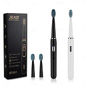cheap Personal Protection-Electric Toothbrush Rechargeable Sonic Tool Electric Toothbrush Replacement Brush Heads Professional Sonic Toothrsuh
