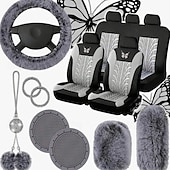 お買い得  車用シートカバー-fyautoper 9個入り カーシートカバー 耐摩耗性 快適 取り付け簡単 車用