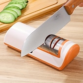 cheap Kitchen Appliances-Knife Sharpener Professional 2-Stage Electric Knife Sharpener Quick Sharpening and Polishing Function for Kitchen Knives