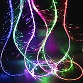 levne Dekorativní světla-led vláknový taneční bič 6ft dobíjecí pixelový bič se 7 barvami a 4 luminiscenčními režimy a 23 blikajícími efekty vhodný pro taneční párty a dárky
