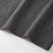 cheap Men&#039;s Pullover Sweater-Men&#039;s Pullover Sweater Jumper Knit Sweater Ribbed Knit Regular Knitted Plain V Neck Fashion Basic Daily Wear Date Clothing Apparel Fall &amp; Winter Black White S M L