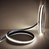 economico Strisce luminose a spina-zdm nuova dimmerazione continua 16,4 piedi 5 m striscia luminosa a led cob cri 80 60w corda luminosa a led luce flessibile adatta per illuminazione di fascia alta dc12v dc24v