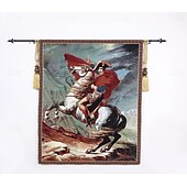 זול שטיחי ג&amp;#39;קארד ארוגים-שטיח גובלן aubusson ארוגים גובלן אובוסון אמנות קיר תלויה שטיח גדול נול כותנה ארוג רפרודוקציה נפוליאון חוצה את האלפים שטיח בלגי (ללא גדילים ומוט)