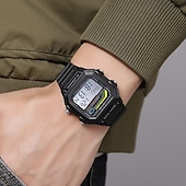 cheap Digital Watches-SKMEI Men Digital Watch Fashion Casual Business Wristwatch Luminous Stopwatch Alarm Clock Countdown Steel TPU Watch