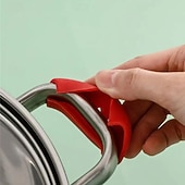 Недорогие Кухонная утварь и гаджеты-5 шт., силиконовая крышка ручки сковороды, теплоизоляционная ручка, держатель, рукав, кухонные гаджеты