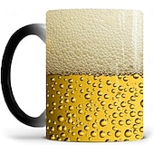 abordables Mugs et tasses-tasse à café magique cadeau oktoberfest - tasse magique à bière tasse de festival ajoutez du liquide chaud et la tasse magique à bière apparaît - tasse en céramique amusante de 12 oz