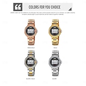 economico Orologi digitali-SKMEI Da donna Orologio digitale Di tendenza Orologio casual Orologio da polso Luminoso Allarme sveglia Calendario Data Acciaio inossidabile Guarda
