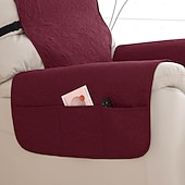 baratos Capa de reclinável-Capas reclináveis 100% à prova d&#039;água, capas antiderrapantes para poltrona reclinável com bolso, protetor de móveis acolchoado para cadeira reclinável lavável para crianças, animais de estimação