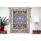 billige Jacquard vevde gobeliner-jacquard vevd billedvev gobelin aubusson veggheng jordbærtyv begian veggteppe vevstol bomullsvev stue soverom dekorasjon (uten pinne og dusker)