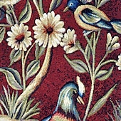 halpa Jacquard-kudotut kuvakudokset-jacquard kudottu kuvakudos gobelin aubusson seinälle ripustettu luonnonvaraiset linnut ja kukat begian seinäkudos kangaspuuvillakudotut olohuoneen makuuhuoneen sisustus (ilman tikkua ja tupsuja)