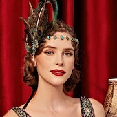 levne Šály a šátky-Retro Řvoucí 20s 20. léta 20. století Úbory Doplňky Přehozy přes ramena Velký Gatsby Svatební host Flitry Dámské Vánoce předvečer Všech svatých Nový rok předvečer Všech svatých Večírek Svatebn