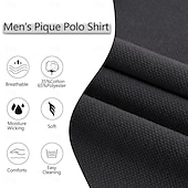 preiswerte Klassisches Poloshirt für Herren-Herren Polo mit Knopfleiste Baumwoll-Poloshirt Lässig Ferien Revers Gerippter Polokragen Kurzarm Mode Basic Einfach Klassisch Sommer Normale Passform Marineblau Schwarz Weiß Burgunderrot Himmelblau