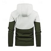 economico Fleece &amp; Giacche 3 in 1-Per uomo Giacca Softshell Giubbino da escursione All&#039;aperto Color Block Antivento Resistente all&#039;acqua Felpa con cappuccio Giacca a vento Campeggio / Escursionismo / Speleologia Viaggi Nero Blu Verde