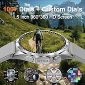 ieftine Ceasuri Smart-LT09 Ceas inteligent 1.5 inch Uita-te inteligent Bluetooth Pedometru Reamintire Apel Sleeptracker Compatibil cu Android iOS Dame Bărbați Telefon Hands-Free Rezistent la apă Control Media IP 67