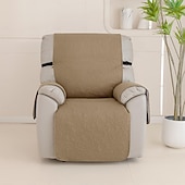 baratos Capa de reclinável-Capas reclináveis 100% à prova d&#039;água, capas antiderrapantes para poltrona reclinável com bolso, protetor de móveis acolchoado para cadeira reclinável lavável para crianças, animais de estimação