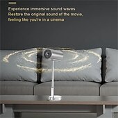 abordables Proyectores-Proyector de películas portátil inteligente ts-3 con wifi e inalámbrico  &amp; Proyector de vídeo de cine en casa nativo de 1080p compatible con ios/android/hdtv/usb adecuado para reuniones de trabajo en