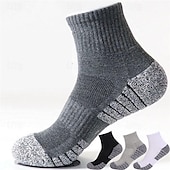 abordables Calcetines de running-calcetines de compresión de talla grande calcetines deportivos deportivos calcetines para correr 1 par de calcetines a rayas antideslizantes transpirables absorbe el sudor cómodo entrenamiento de