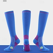 abordables Calcetines de running-Calcetines de compresión Calcetines Deportivos Calcetines para correr 1 Par Bloque de Color Hombre Calcetines de tubo A prueba de resbalones Transpirable Reductor del Sudor Cómodo Entrenamiento de